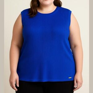 Calvin Klein Ribbed Knit Tee